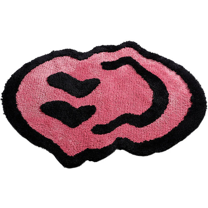 Melting Smiley Accent Rug