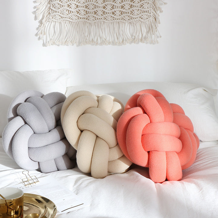 Large Soft Knot Decorative Pillow