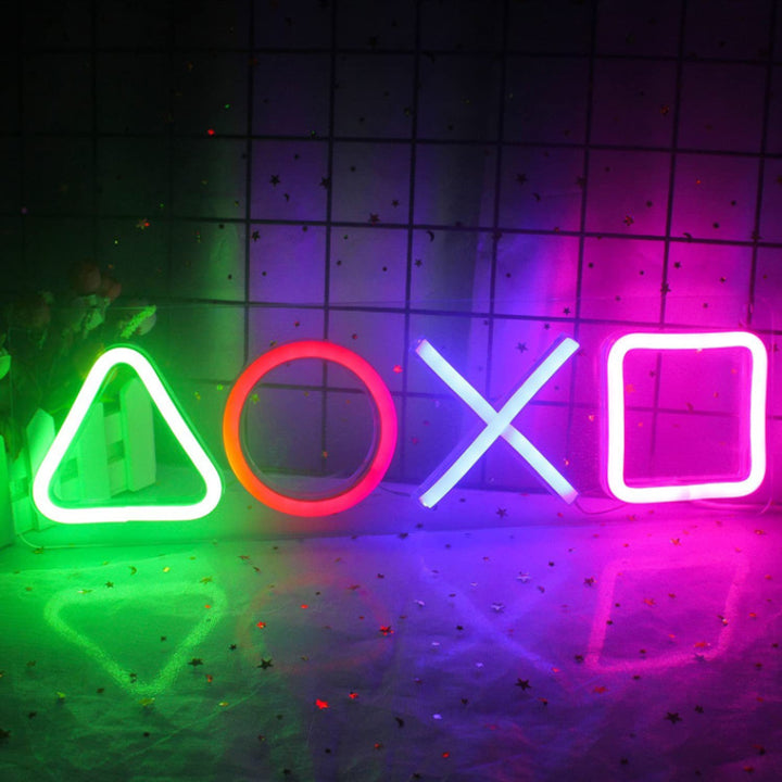 Playstation Buttons Neon Light