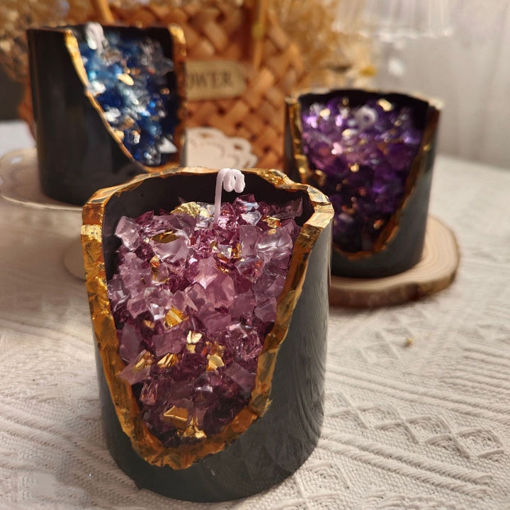 Scented Crystal Geode Candle