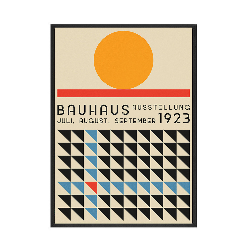 Bauhaus Geometric Canvas Posters