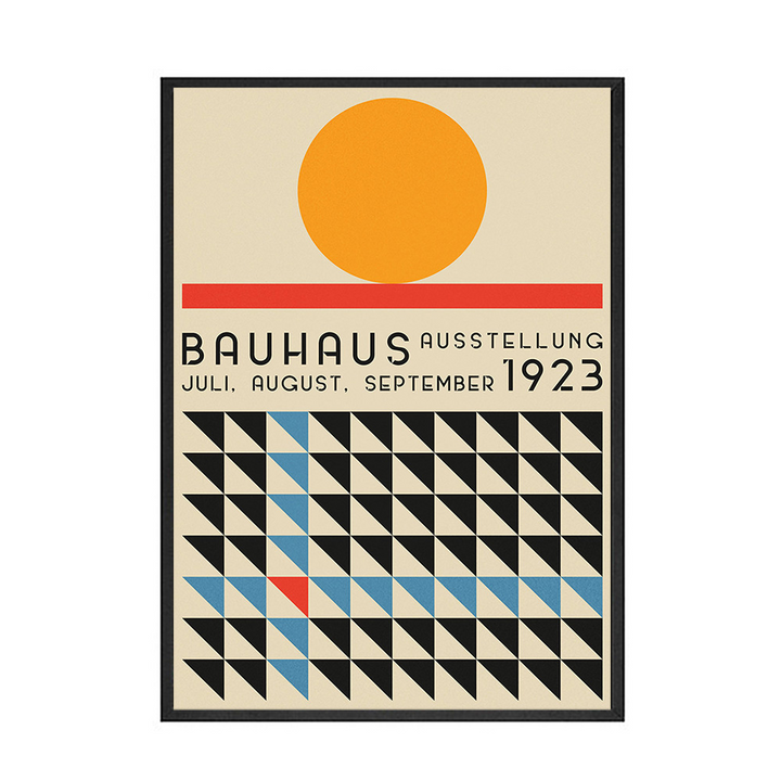 Bauhaus Geometric Canvas Posters