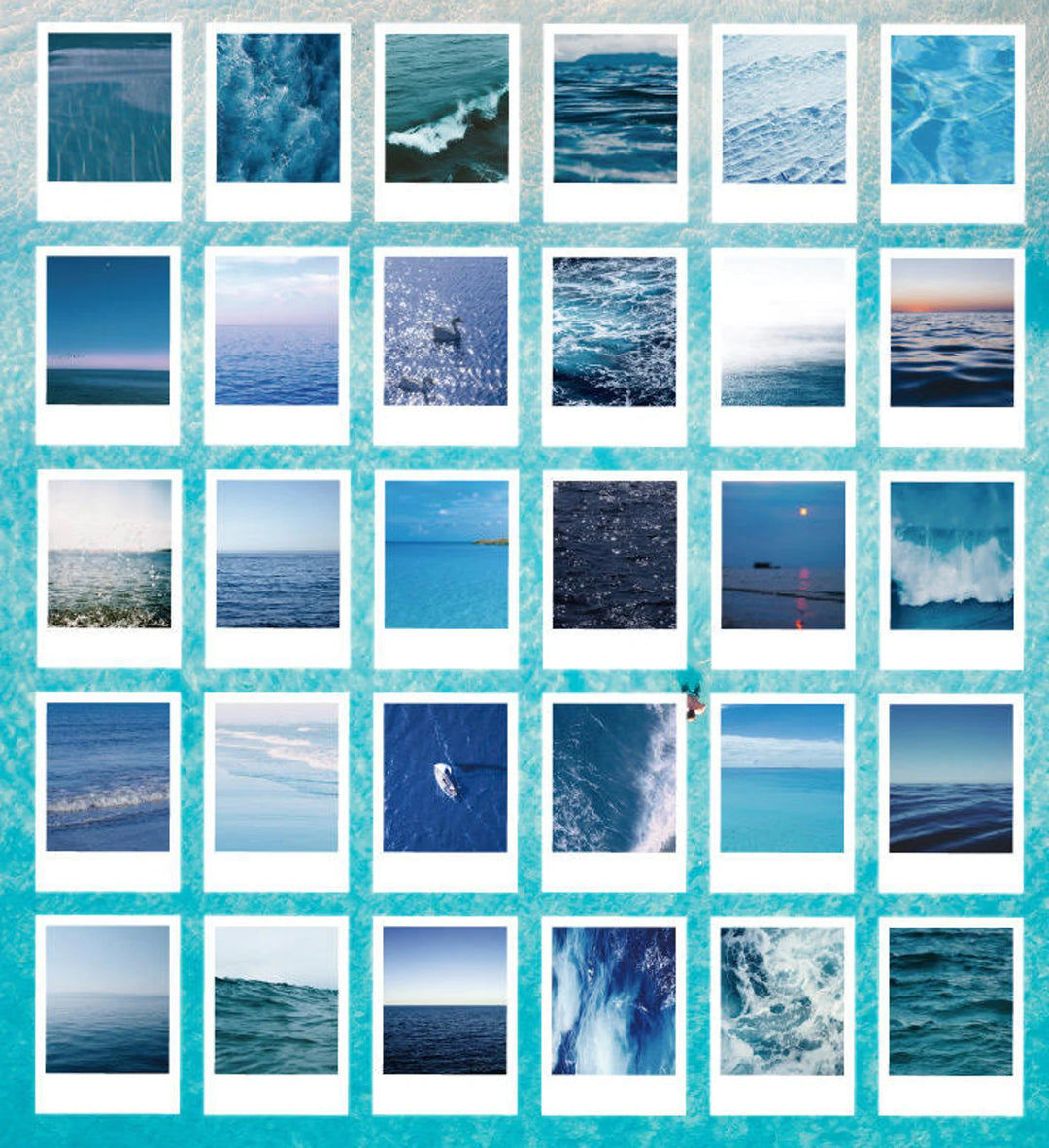 Water Polaroid Stickers