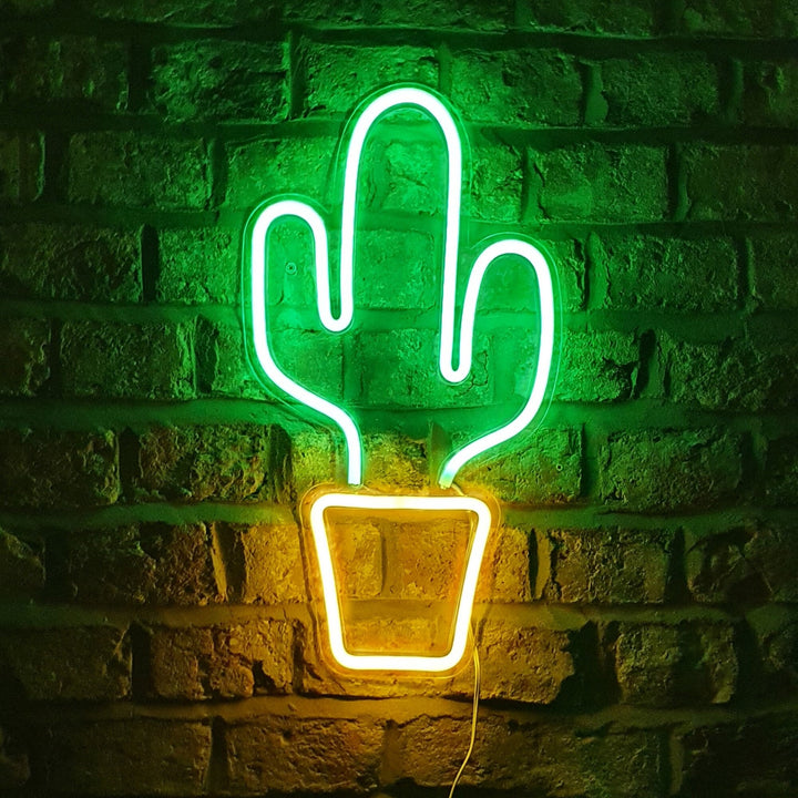 Cactus Plant Neon Light