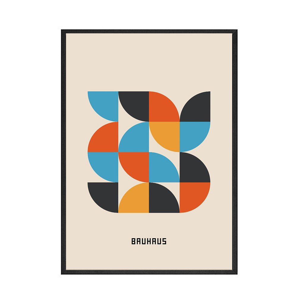 Bauhaus Geometric Canvas Posters