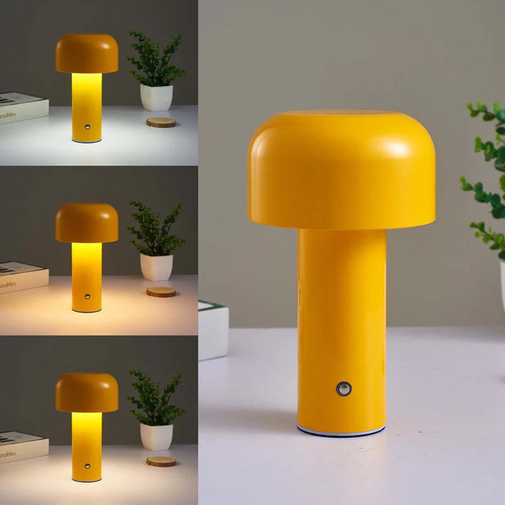 Retro Metal Mushroom Table Lamp