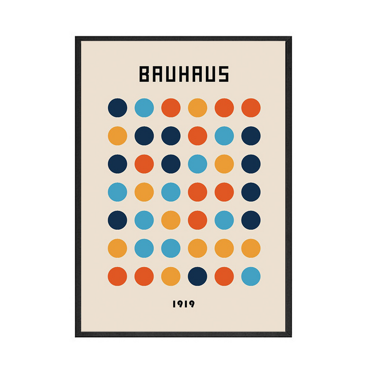 Bauhaus Geometric Canvas Posters