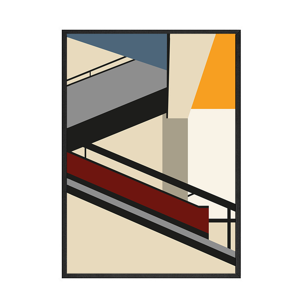 Bauhaus Geometric Canvas Posters