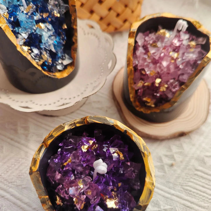 Scented Crystal Geode Candle