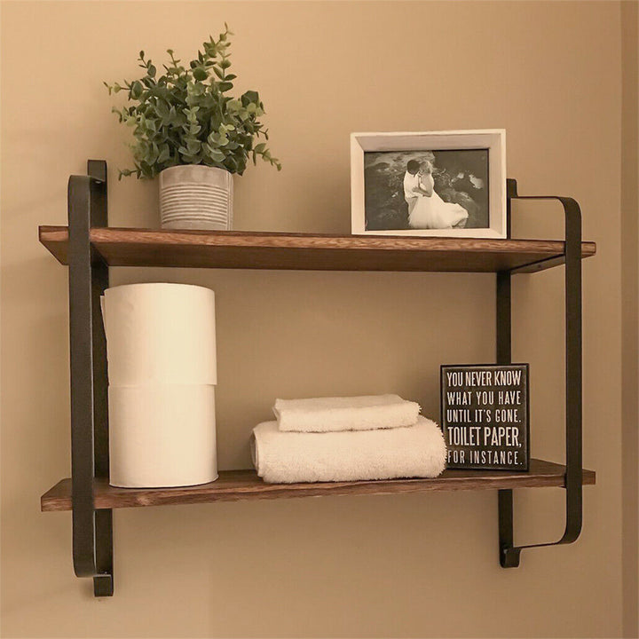 Heavy Duty Rustic Floating Wall Shelf