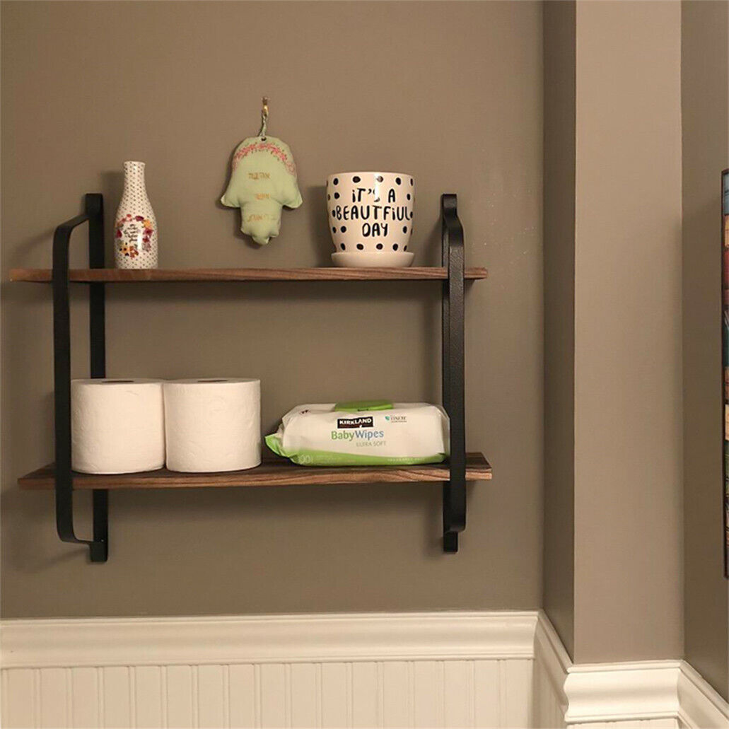 Heavy Duty Rustic Floating Wall Shelf