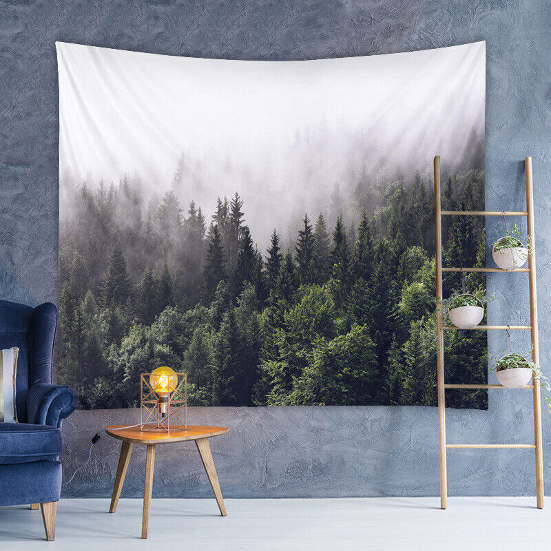 Foggy Forest Tapestry