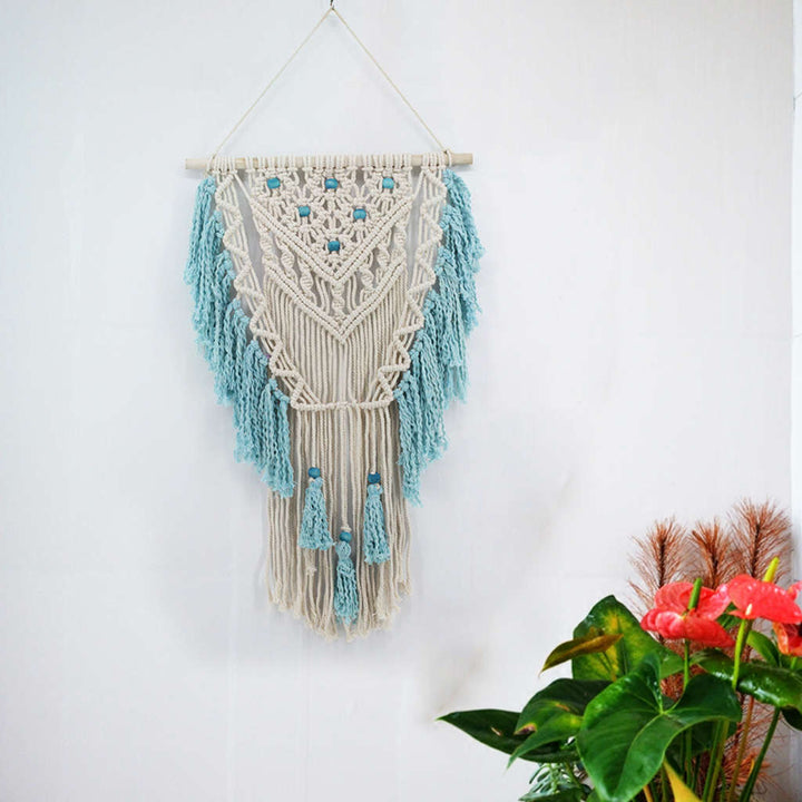 Handmade Blue Macrame