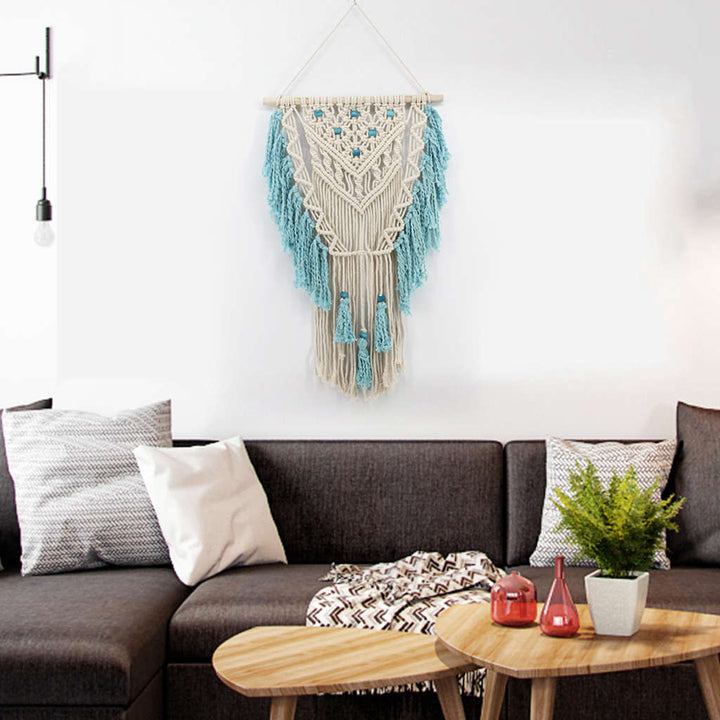 Handmade Blue Macrame