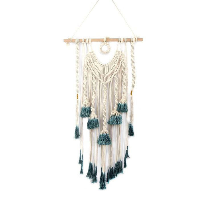 Handmade Green Fringed Macrame - Bad Bixch Decor