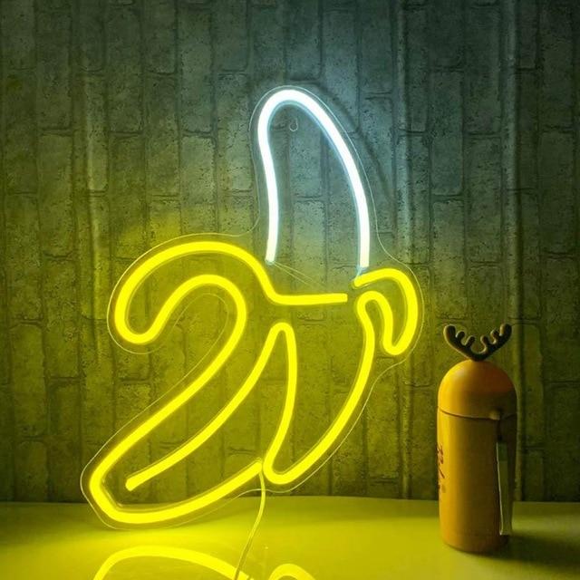VibeCore Banana Neon Light On Table