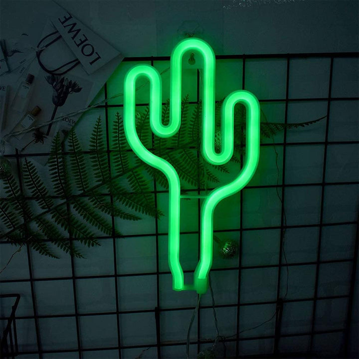 The VibeCore Cactus Neon Light on the wall brings a fun, vibrant touch to your space. Its green glow instantly brightens up any room, adding a lively, desert-inspired vibe that's perfect for bedrooms, dorms, or lounges.