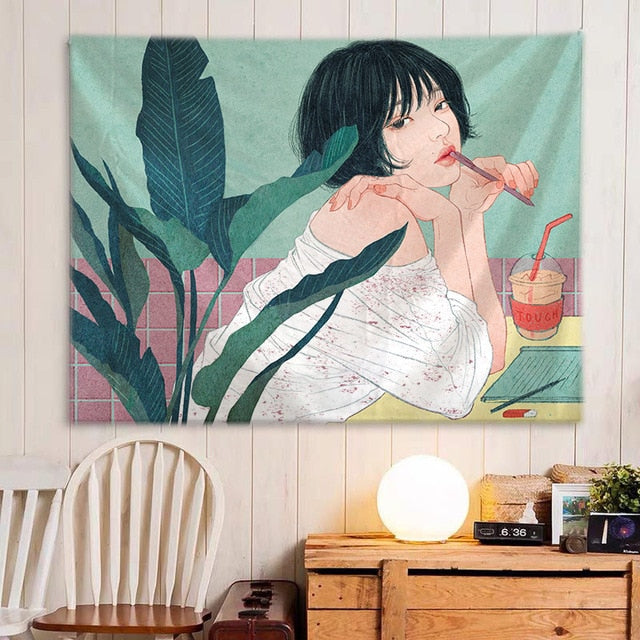 VibeCore Iced Coffee Queen Tapestry