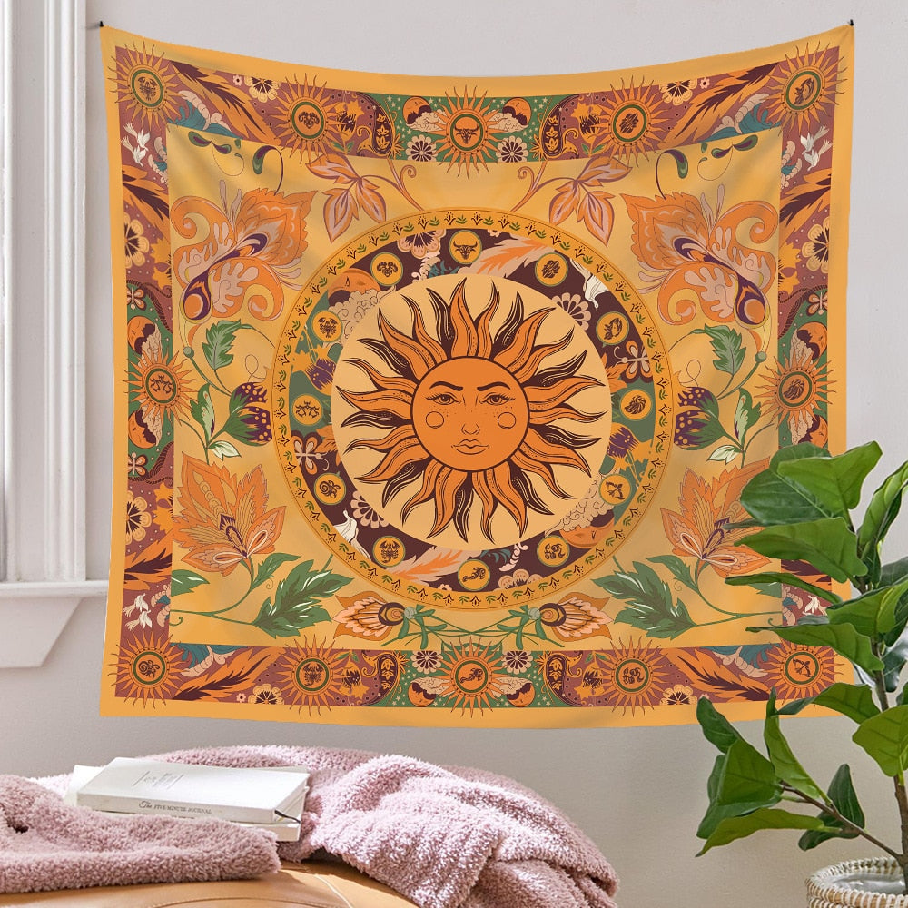 VibeCore Radiant Sun Tapestry