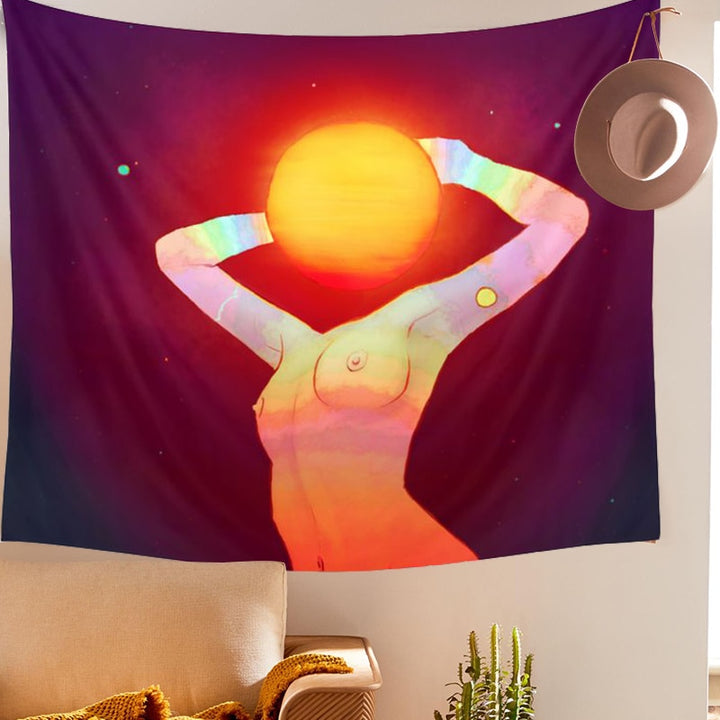VibeCore Radiant Woman Tapestry