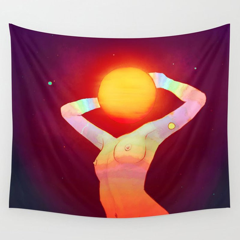 VibeCore Radiant Woman Tapestry Product View