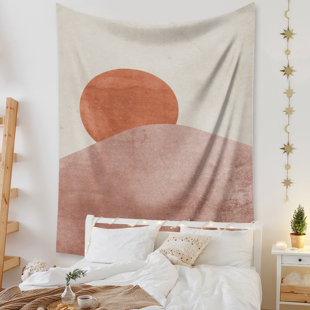VibeCore Rising Mountain Sun Tapestry
