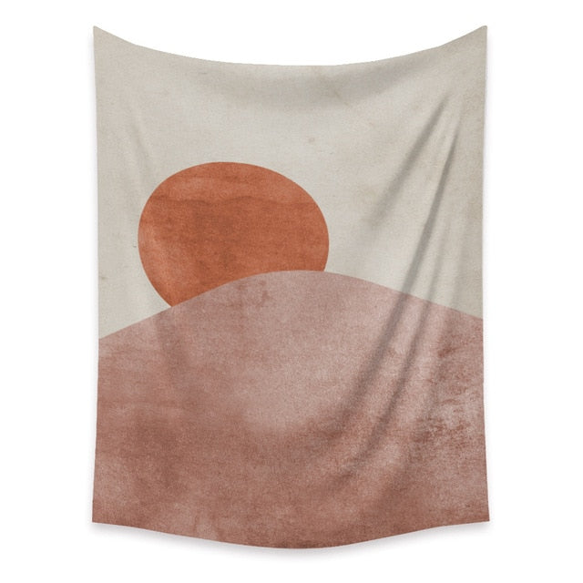 VibeCore Rising Mountain Sun Tapestry Product View
