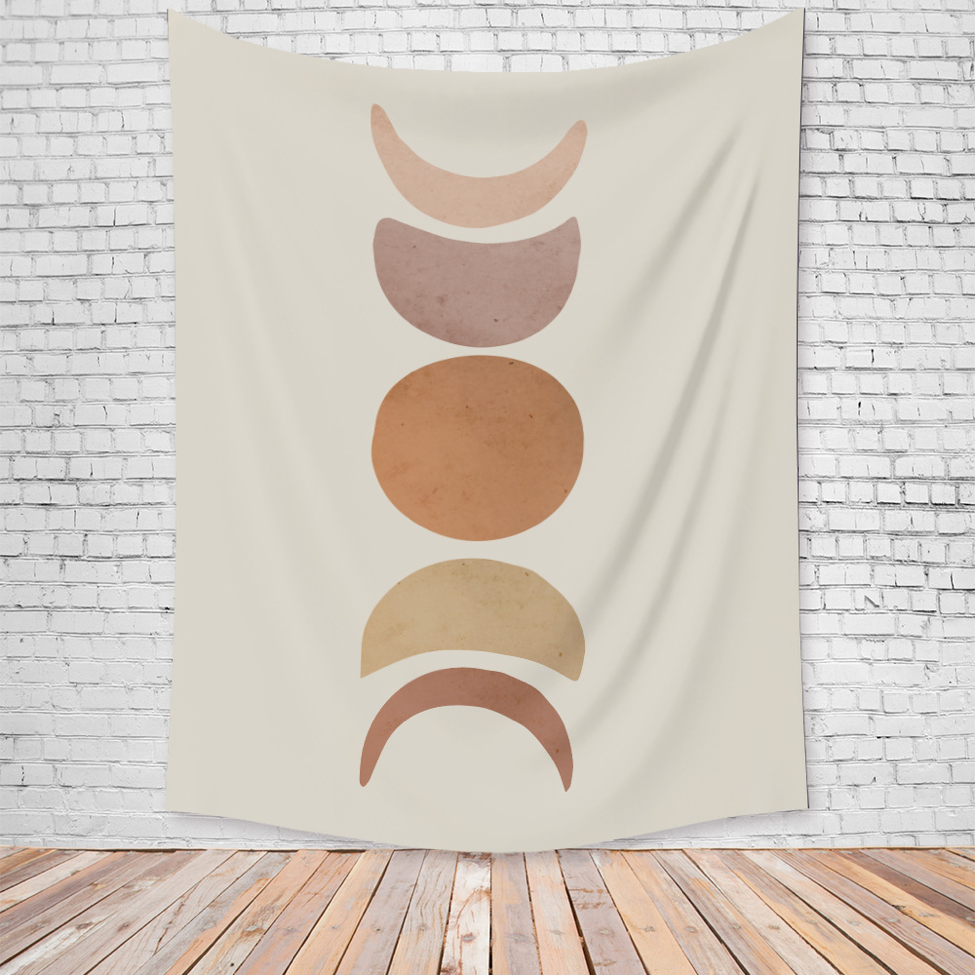 Abstract Phases of the Moon Tapestry