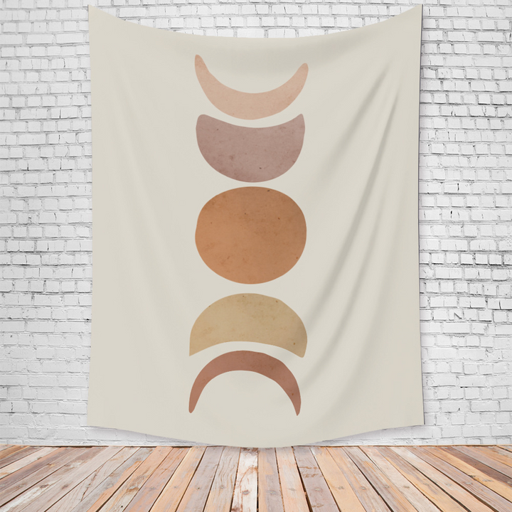 Abstract Phases of the Moon Tapestry