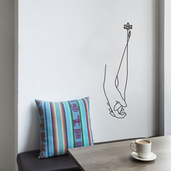 Interlaced Hands Wall Sticker