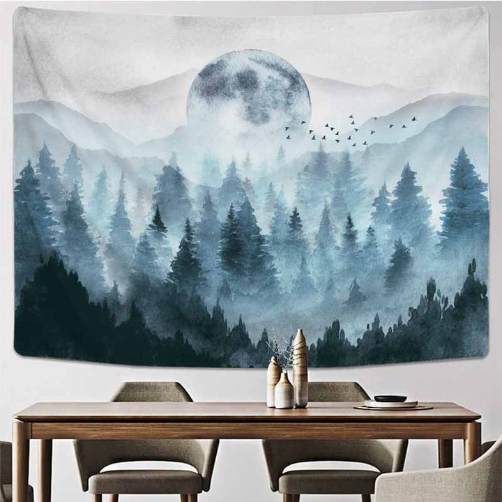 Misty Forest Tapestry