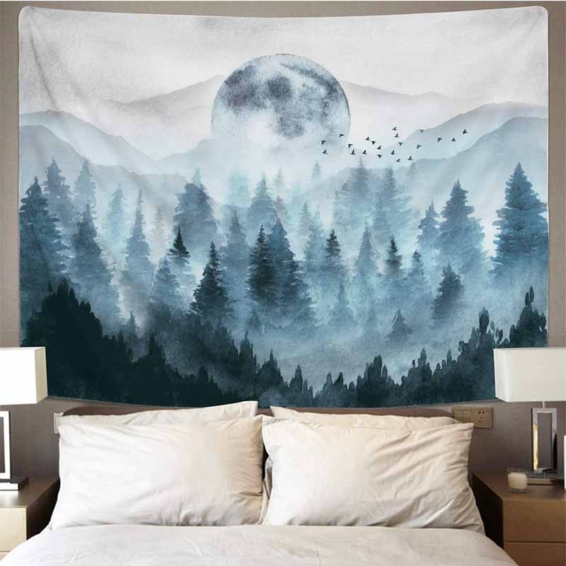 Misty Forest Tapestry