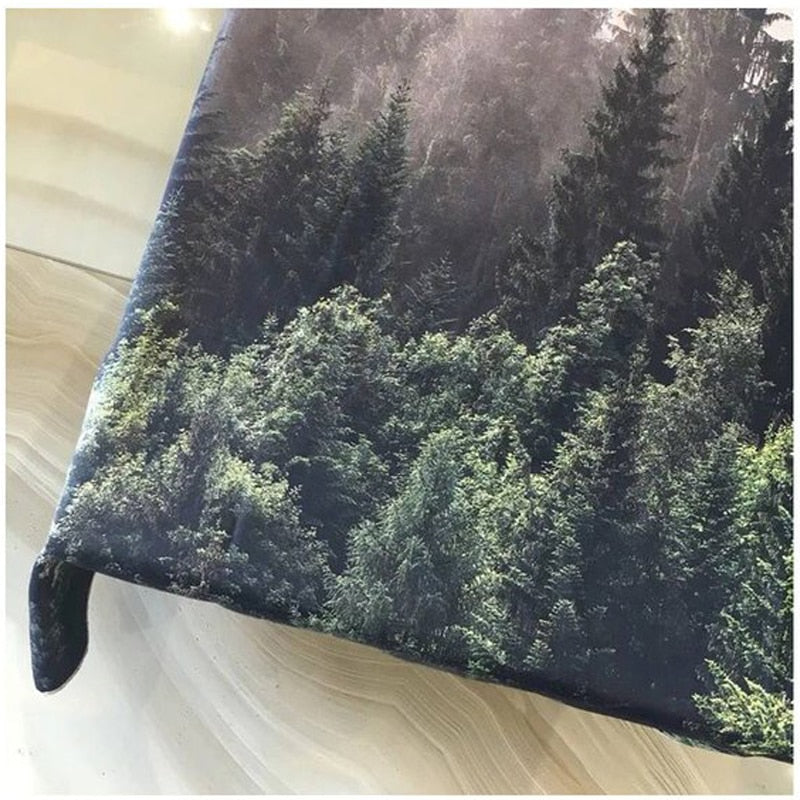 Fog Over Forest Tapestry