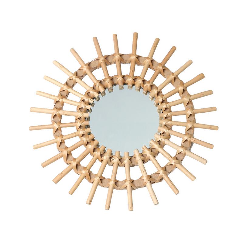 Rattan Sun Mirror