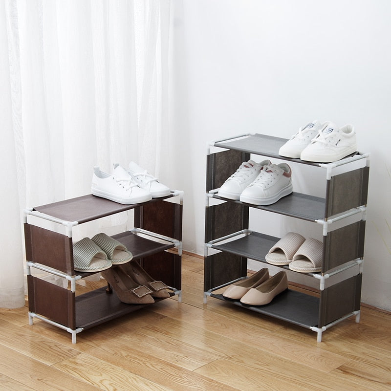 Fabric Assembled Shoe Rack