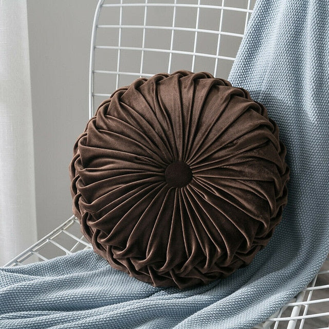 Round Velvet Cushion