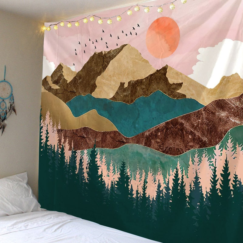 Mountain Views Tapestry