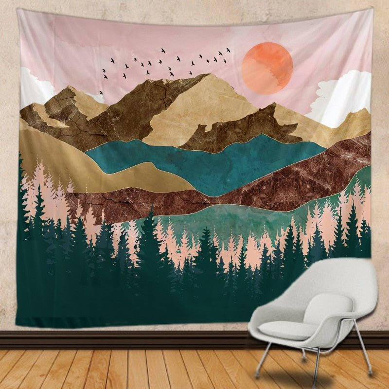 Mountain Views Tapestry