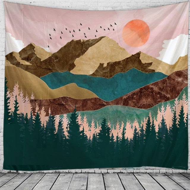 Mountain Views Tapestry