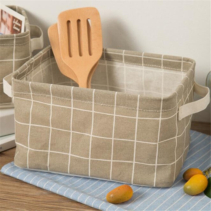 Cotton Linen Storage Basket