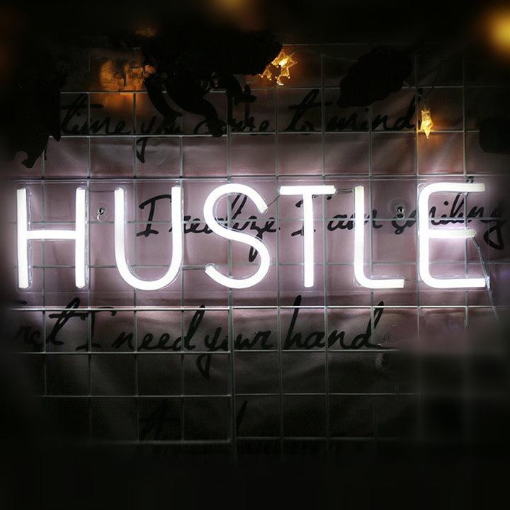 Hustle Neon Sign