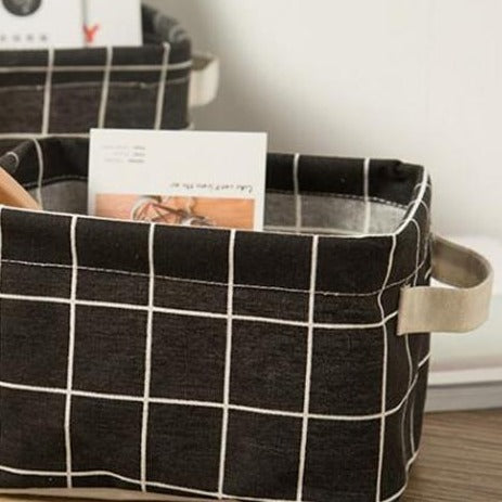 Cotton Linen Storage Basket