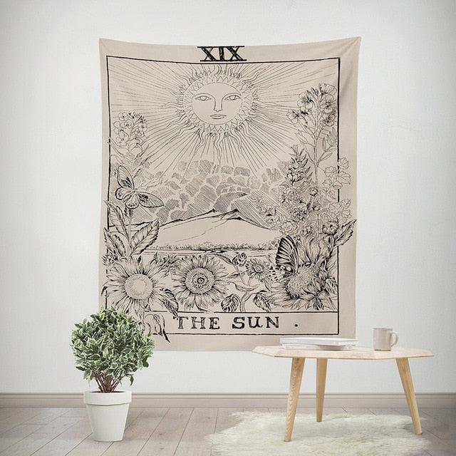 The Sun Tarot Card Tapestry