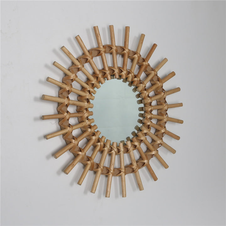 Rattan Sun Mirror