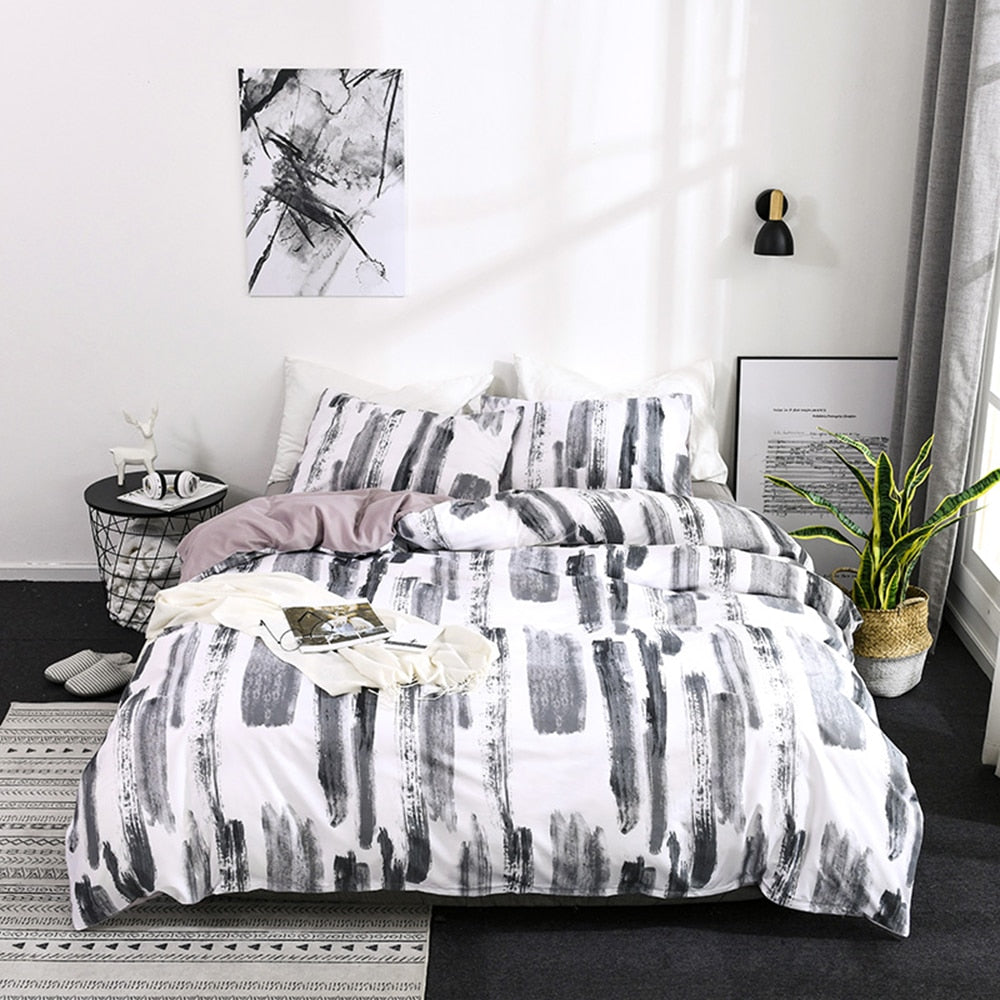 Abstract Canvas Bedding Set