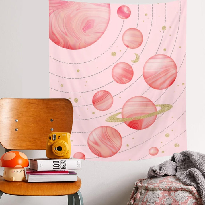 Pink Cosmos Tapestry