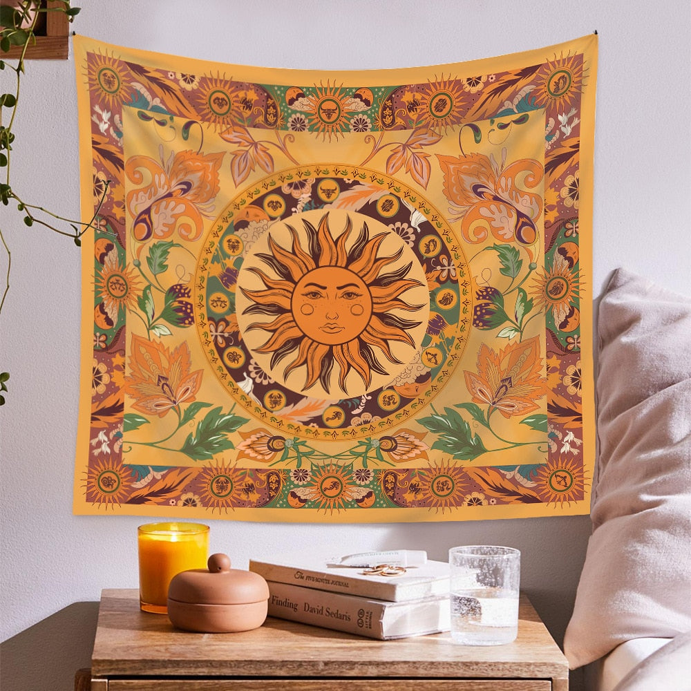 Radiant Sun Tapestry