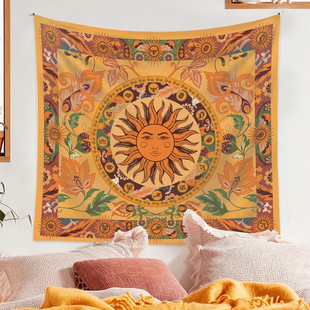 Radiant Sun Tapestry