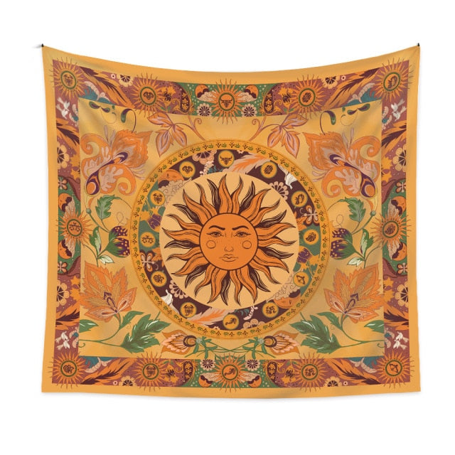 Radiant Sun Tapestry