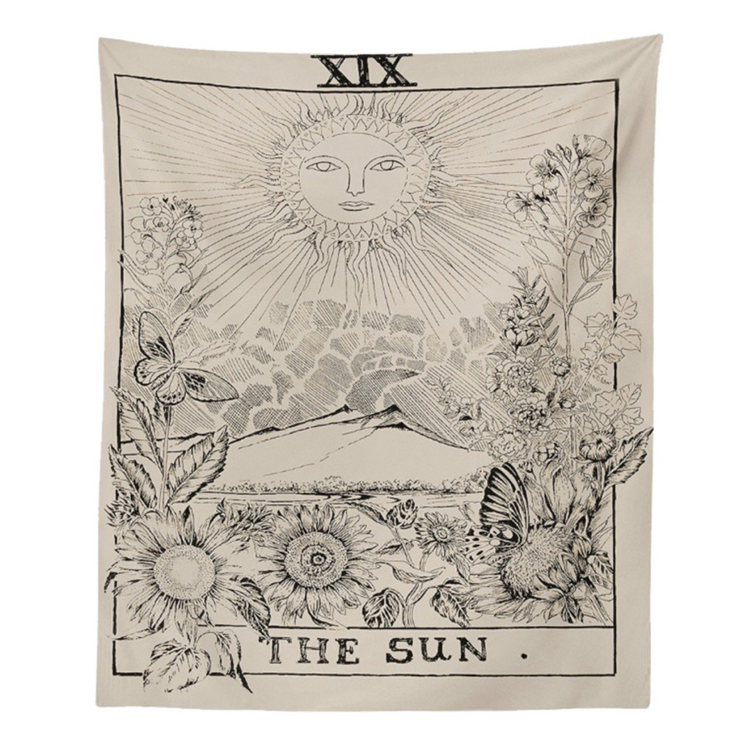 The Sun Tarot Card Tapestry